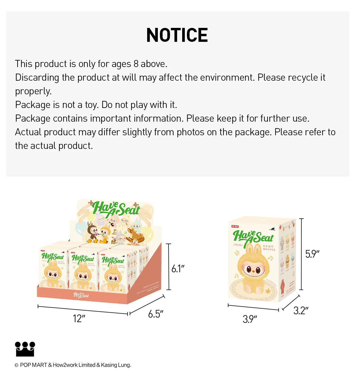 THE MONSTERS - Have a Seat Vinyl Plush Labubu Blind Box (1 Blind Box)