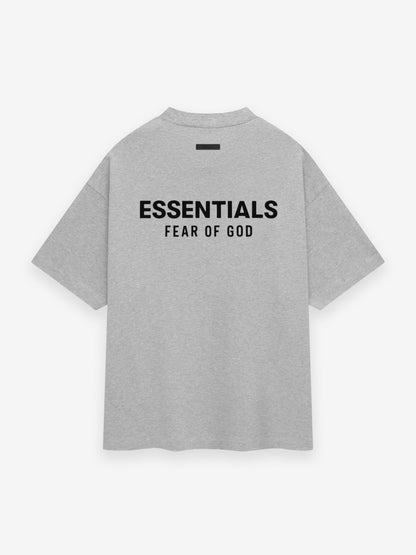 Fear of God Essentials Jersey Crewneck T-shirt (FW24) Light Heather Gray