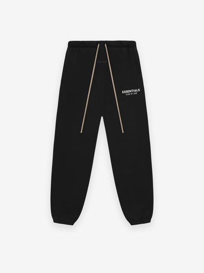 Fear of God Essentials Core Logo Fleece Sweat Pants (FW24) Black