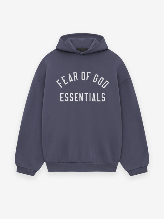 Fear of God Essentials Fleece Hoodie (FW24) Marine