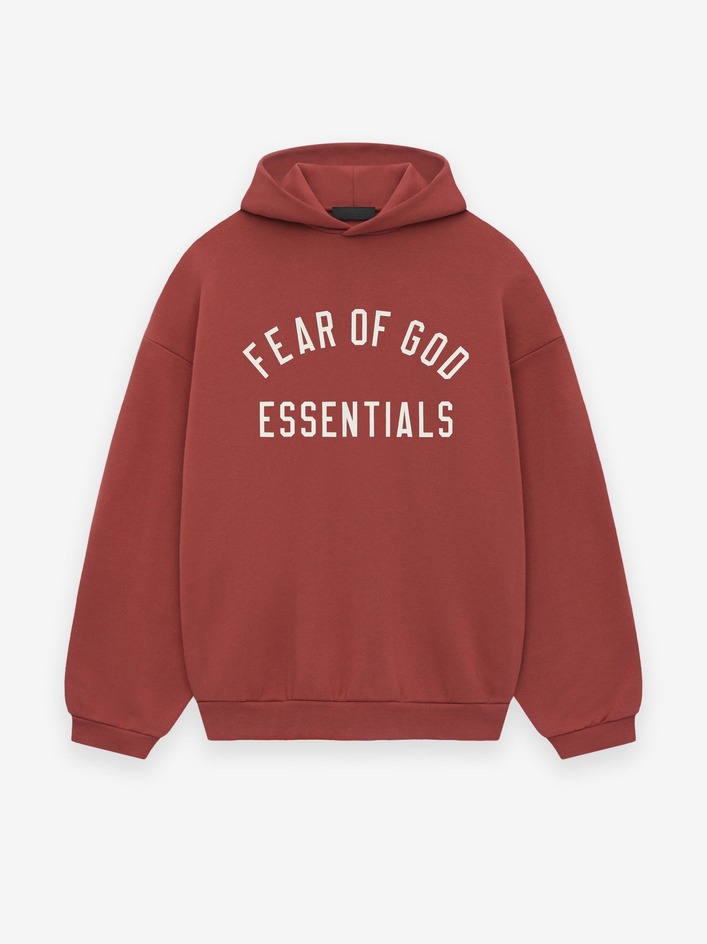 Fear of God Essentials Fleece Hoodie Crimson (FW24)