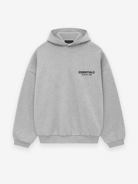 Fear of God Essentials Fleece Hoodie  (FW24) Light Heather Gray