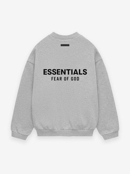 Fear of God Essentials Fleece Crewneck (FW24) Light Heather Gray