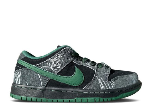 THERE Skateboards x Dunk Low SB Black Gorge Green