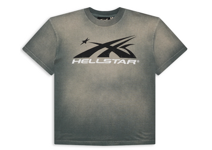 Hellstar Sport Logo T-Shirt  (Washed Grey)