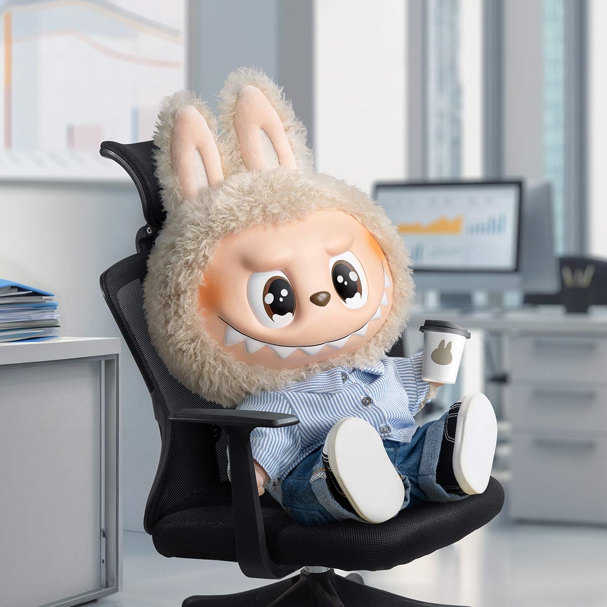 THE MONSTERS - FLIP WITH ME Labubu Vinyl Plush Doll