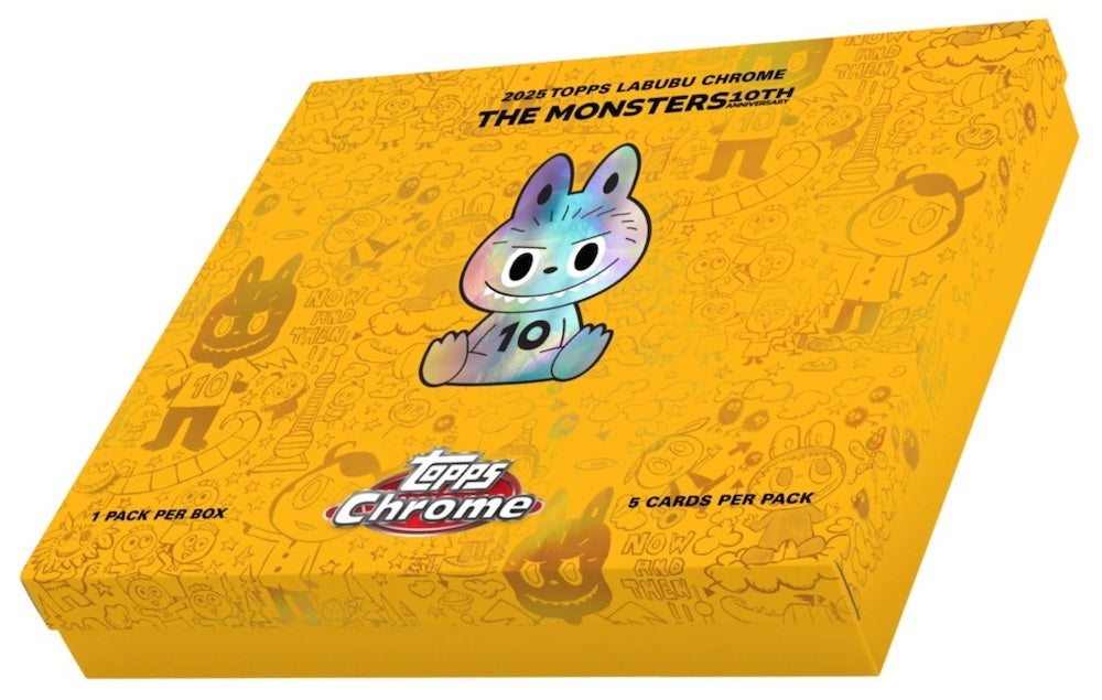2025 Topps Chrome Labubu Hobby Box Sealed.