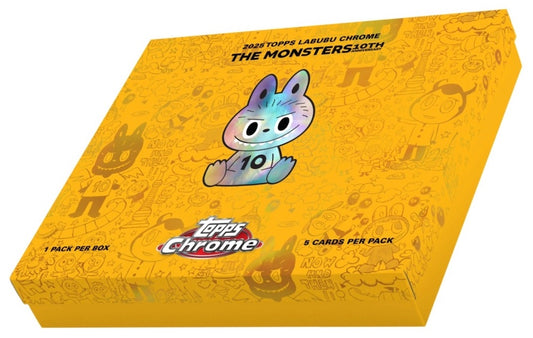 2025 Topps Chrome Labubu Hobby Box Sealed.