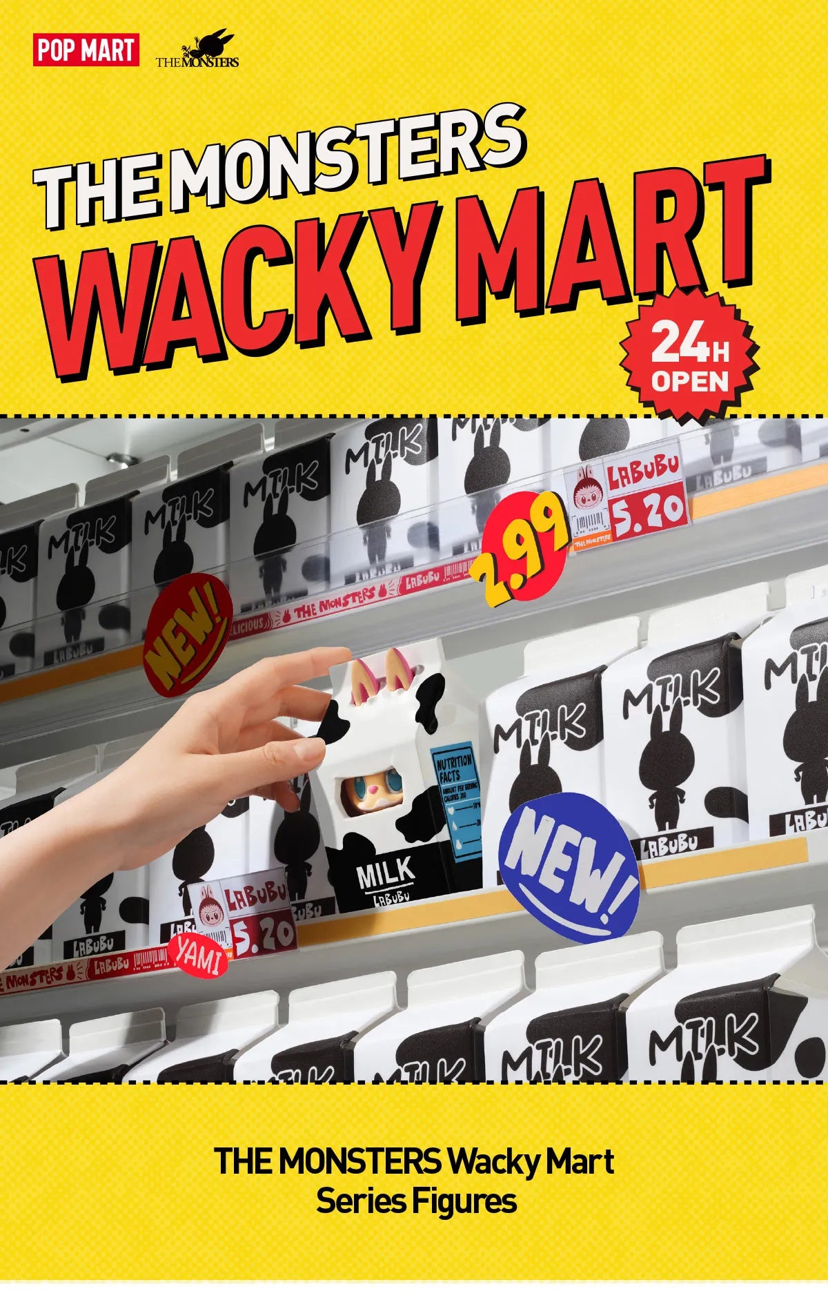 THE MONSTERS - Wacky Mart Series Figures Blind Box (1 Blind Box)
