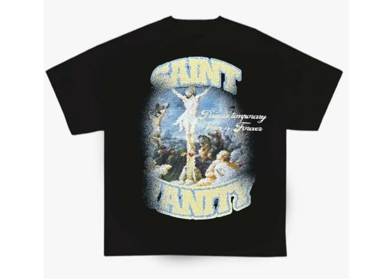 Saint Vanity Black Cross Tee