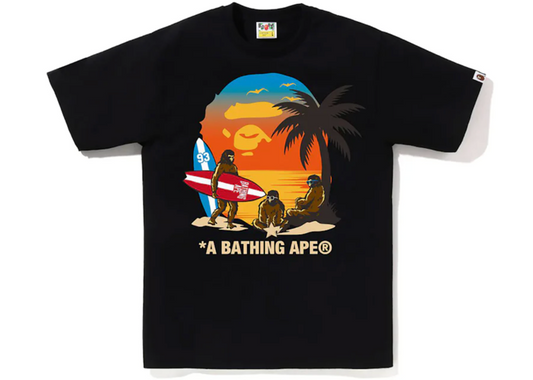 A Bathing Ape Tee Shirt Sunset Beach