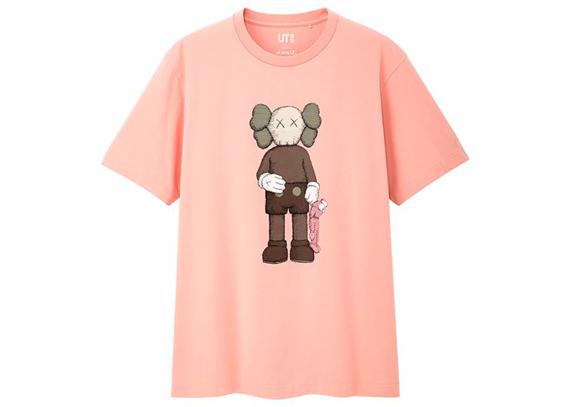 KAWS x Uniqlo Companion Tee Pink