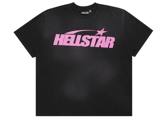 Hellstar Classic T-Shirt (Gel Print) Black/Pink