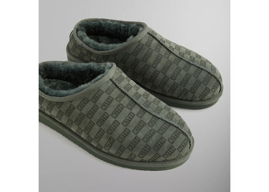 Kithmas Monogram Shearling Slippers Stadium