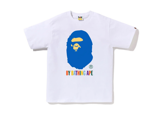 A BATHING APE TEE COLORS- WHITE