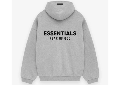 Fear of God Essentials Fleece Hoodie  (FW24) Light Heather Gray
