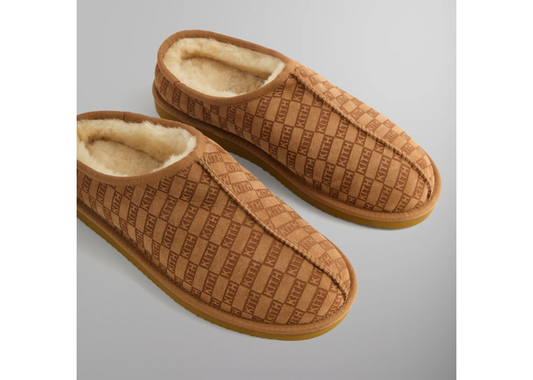 Kithmas Monogram Shearling Slippers Loft