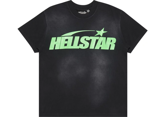 Hellstar Classic T-Shirt (Gel Print) Black/Green