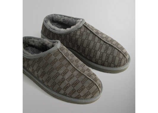 Kithmas Monogram Shearling Slippers Idea