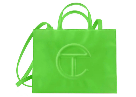 TELFAR BAG HIGHLIGHTER GREEN - MED