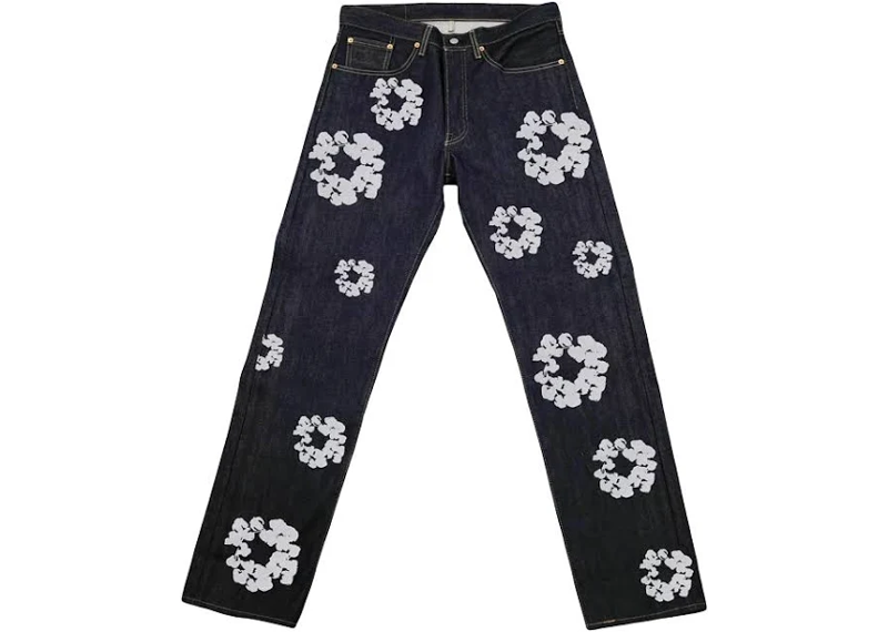 Denim Tears X Levi The Cotton Wreath Jeans (Indigo)