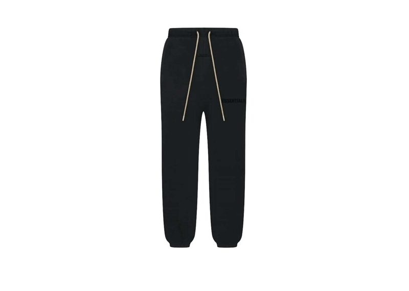 Fear of God Essentials Cream Drawstring Sweatpant Jet Black