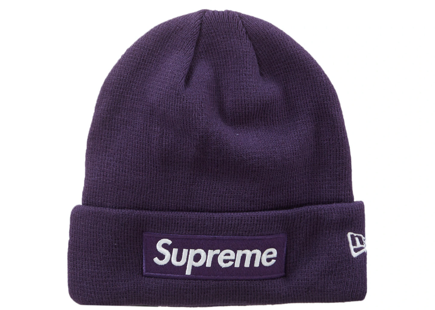 Supreme New Era Box Logo Beanie (FW23) Dark Purple