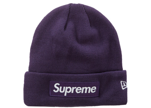 Supreme New Era Box Logo Beanie (FW23) Dark Purple