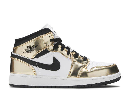 Air Jordan 1 Mid SE GS Metallic Gold