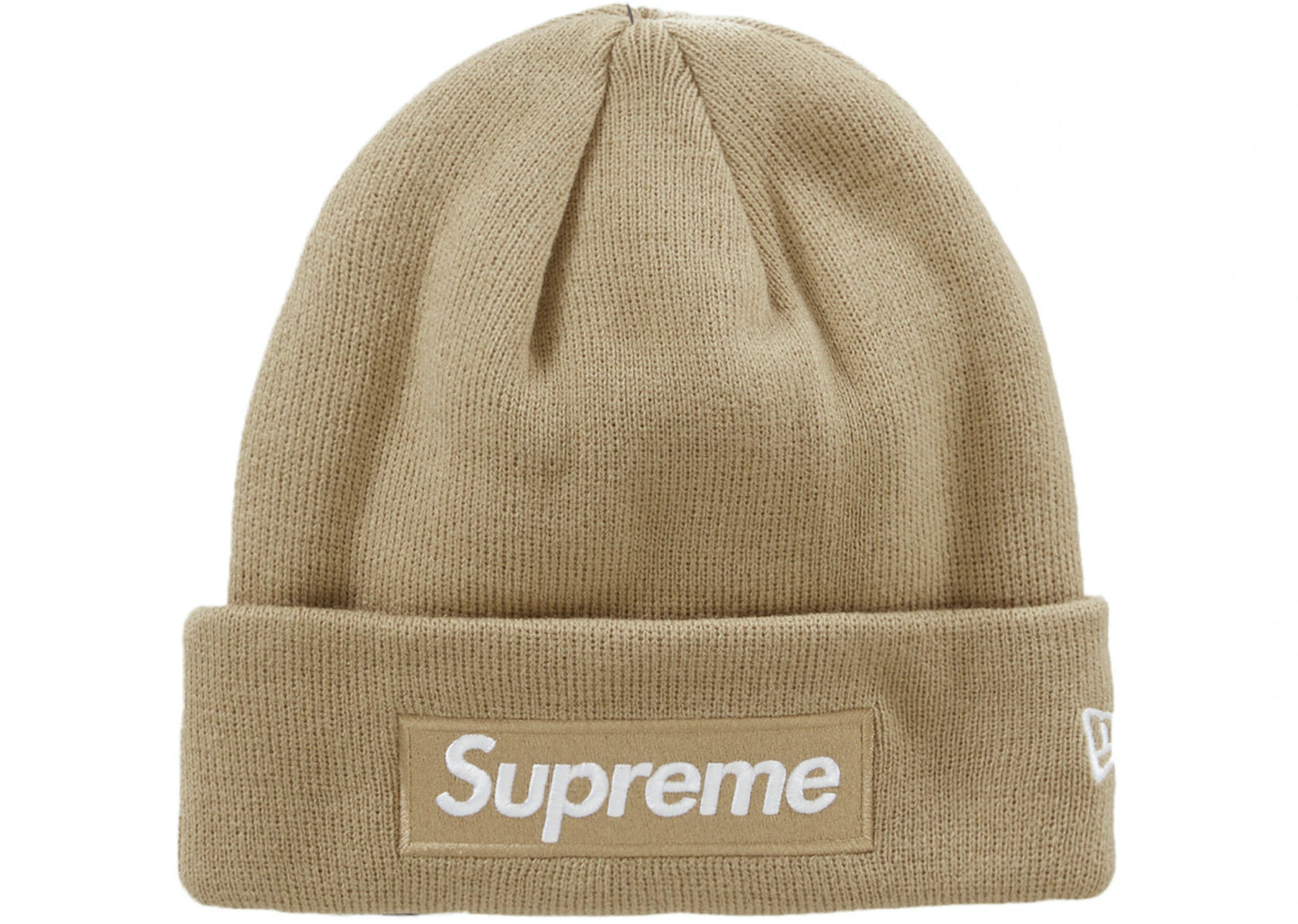 Supreme New Era Box Logo Beanie (FW23) Dark Sand