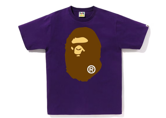 BAPE Big Ape Head Tee (SS23) Purple