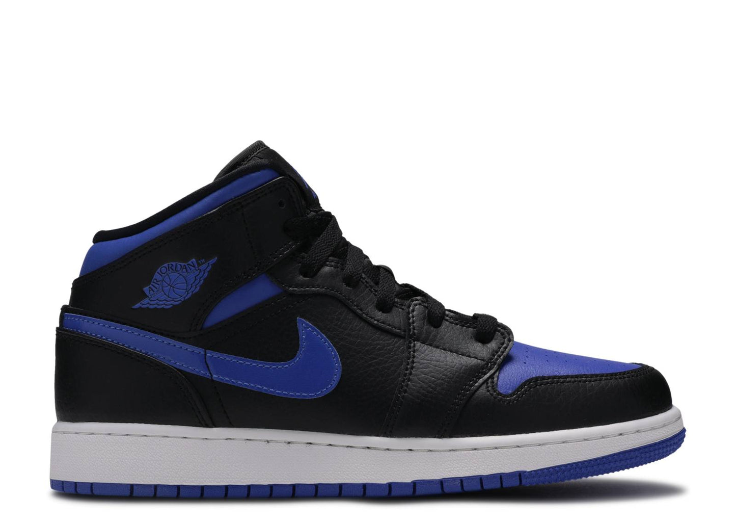 Air Jordan 1 Mid GS Black Hyper Royal